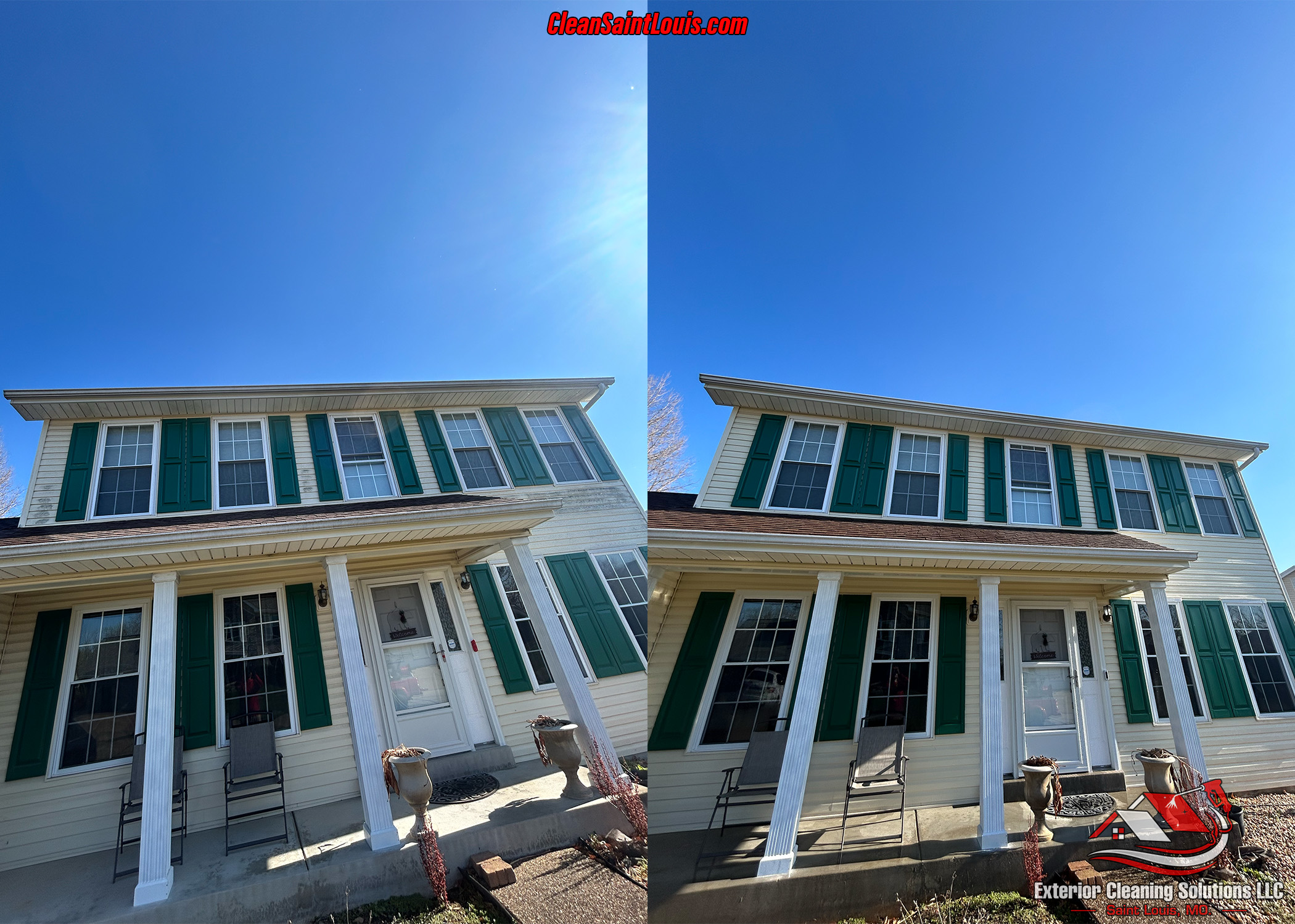Professional Exterior Home Cleaning and House Washing in St. Peters MO.