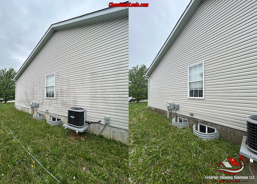 Professional Pressure Washing and House Washing Completed in Wright City, MO.